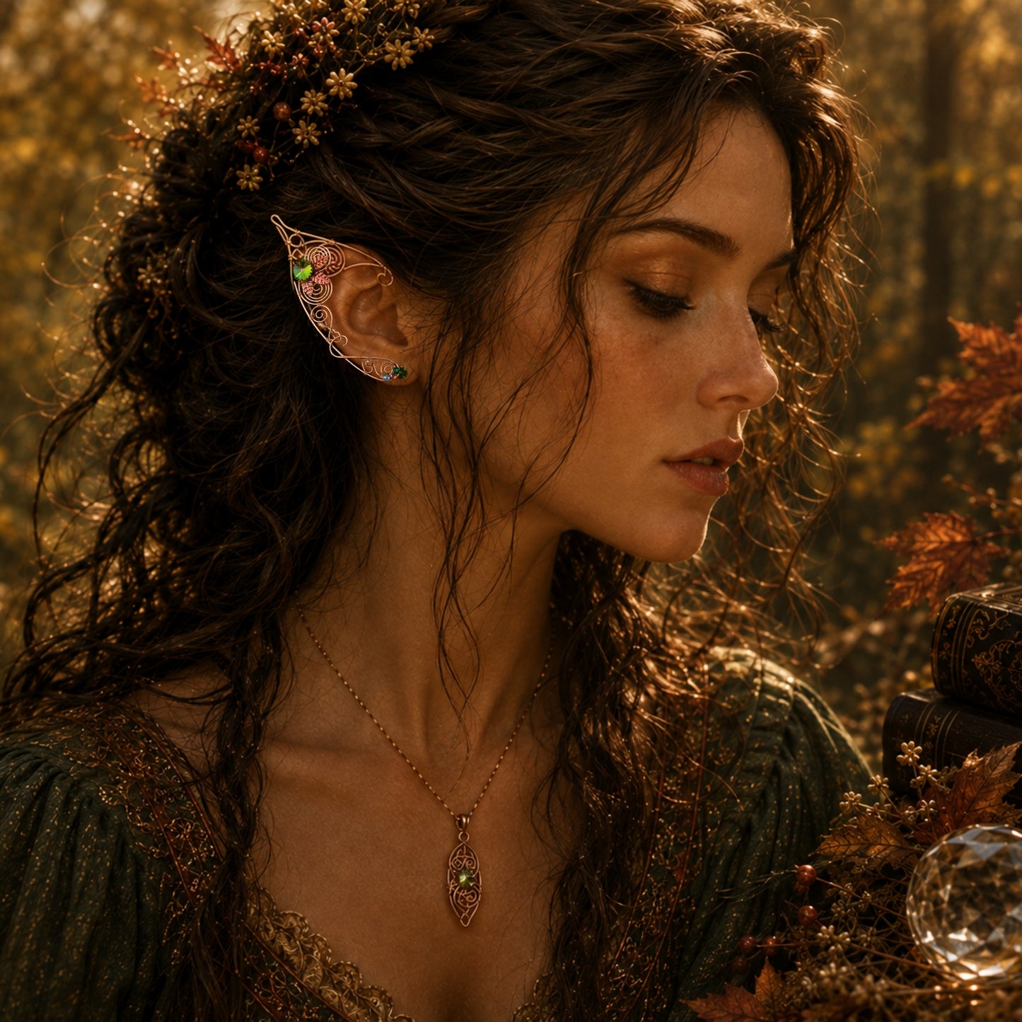 The Autumn Enchantress – Elven Ear Cuffs