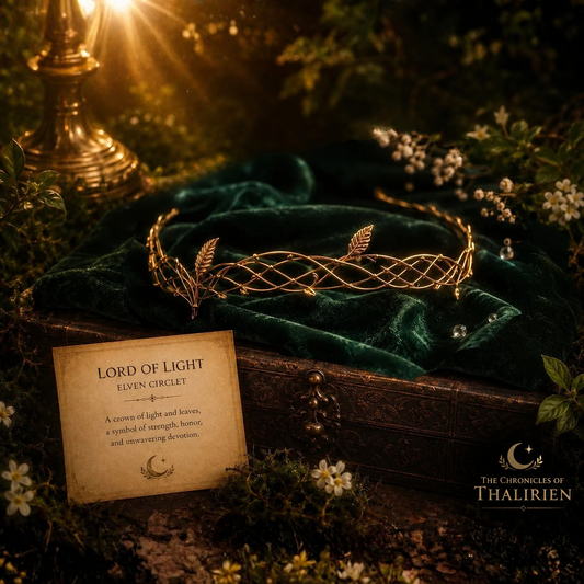 Lord of Light Elven King Crown for LARP, Cosplay & Weddings