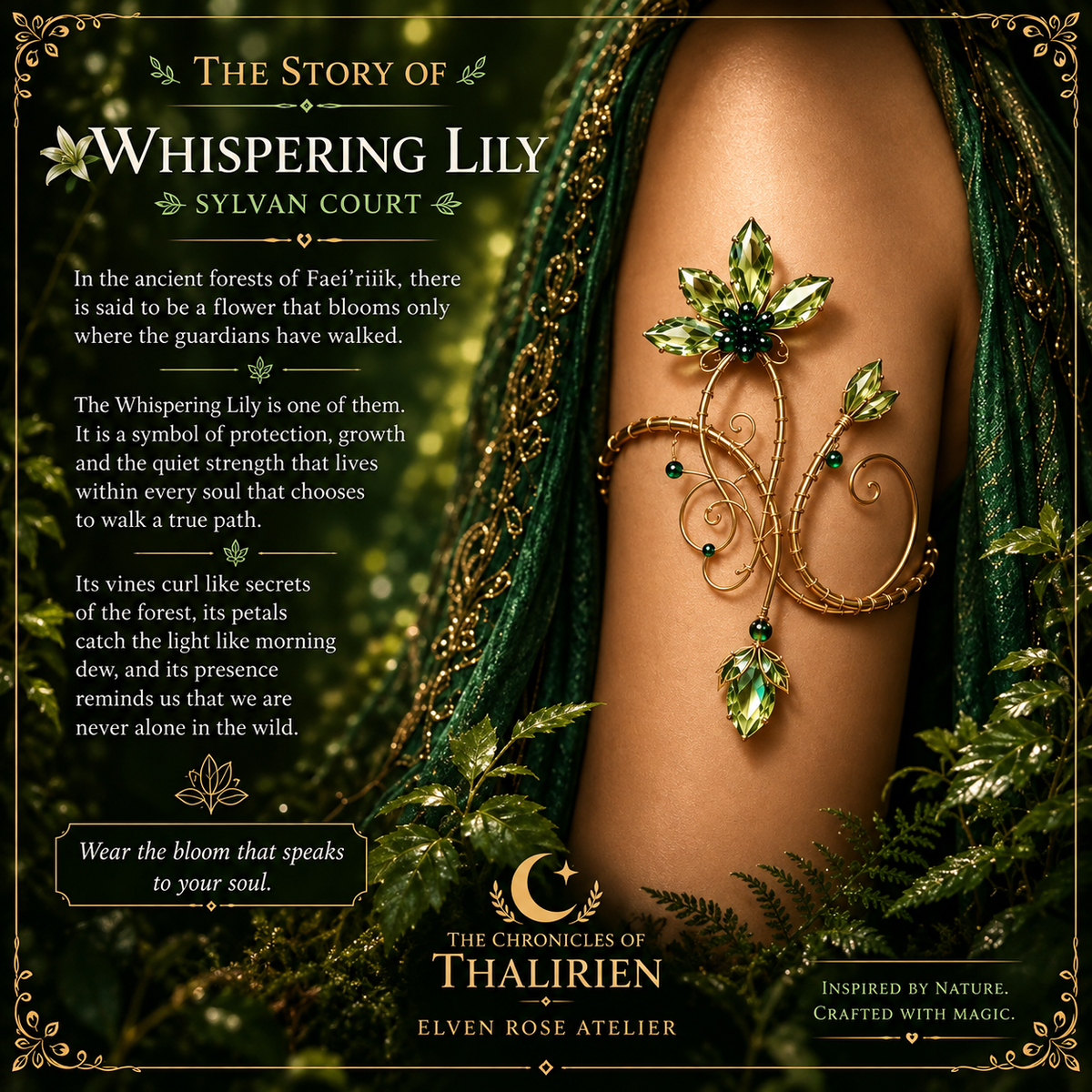 Whispering Lily Arm Cuff