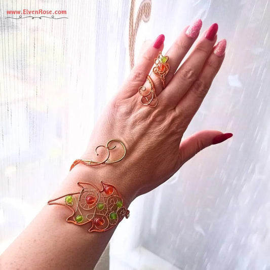 Autumn’s Embrace Jewelry Set - Elven Rose