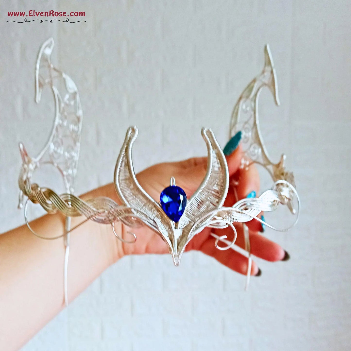 "Protector of the Realm" fantasy crown - Elven Rose