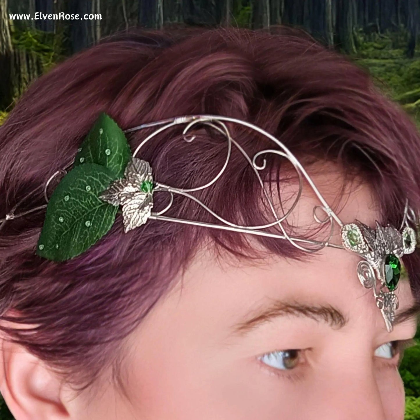 Sylvan Grace Crown - Elven Rose