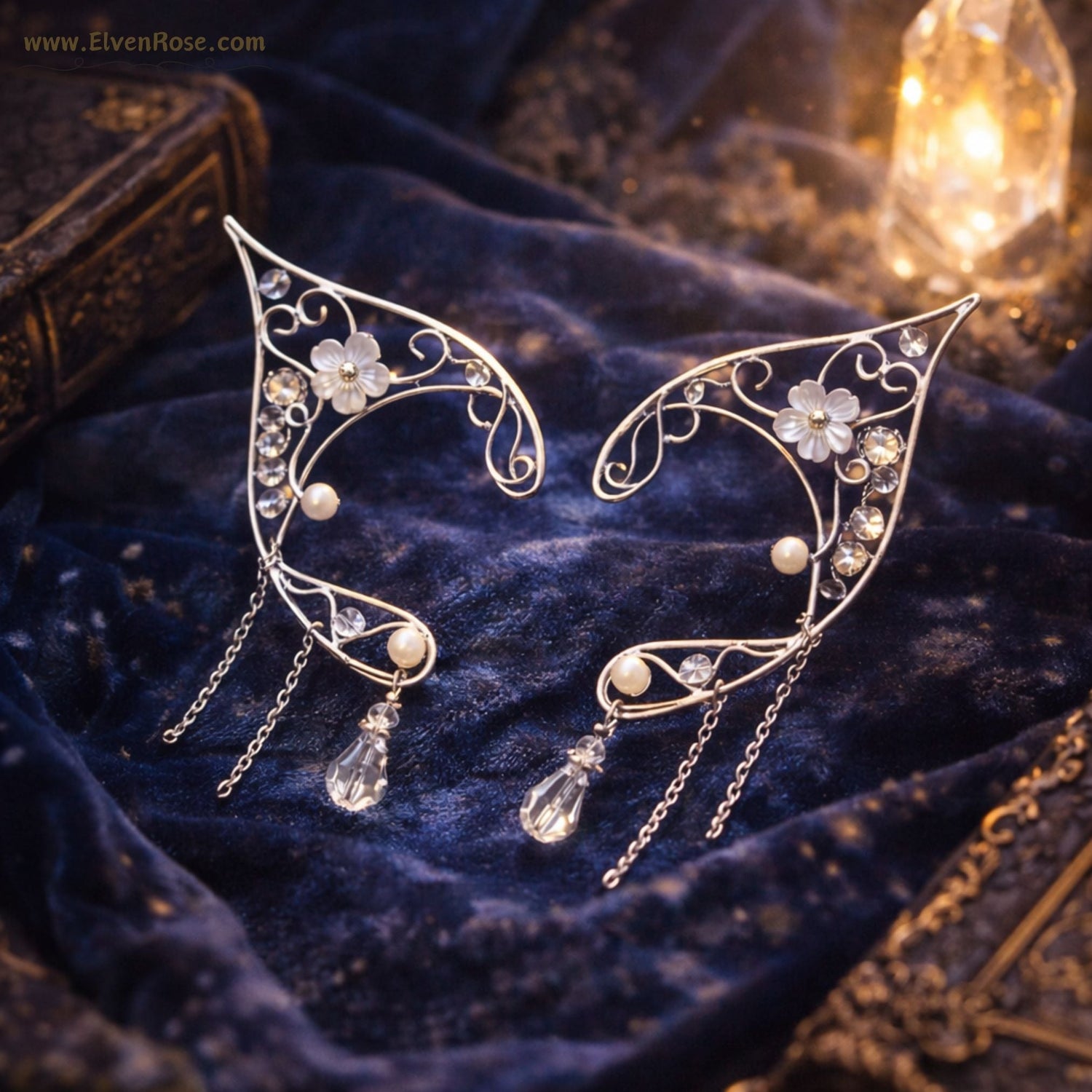 Elven Bride Elf Ears - Elven Rose