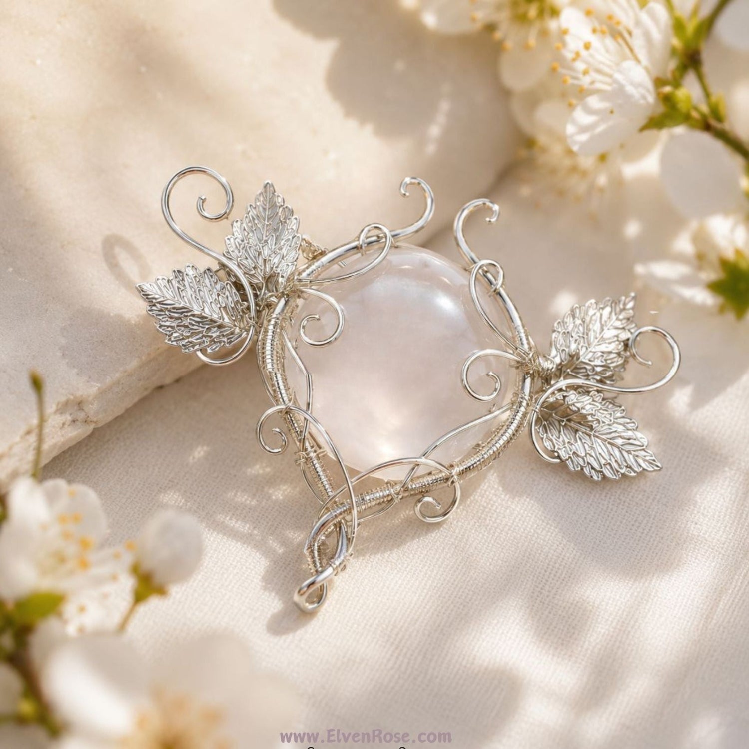 Lady of Light – Elven Brooch - Elven Rose
