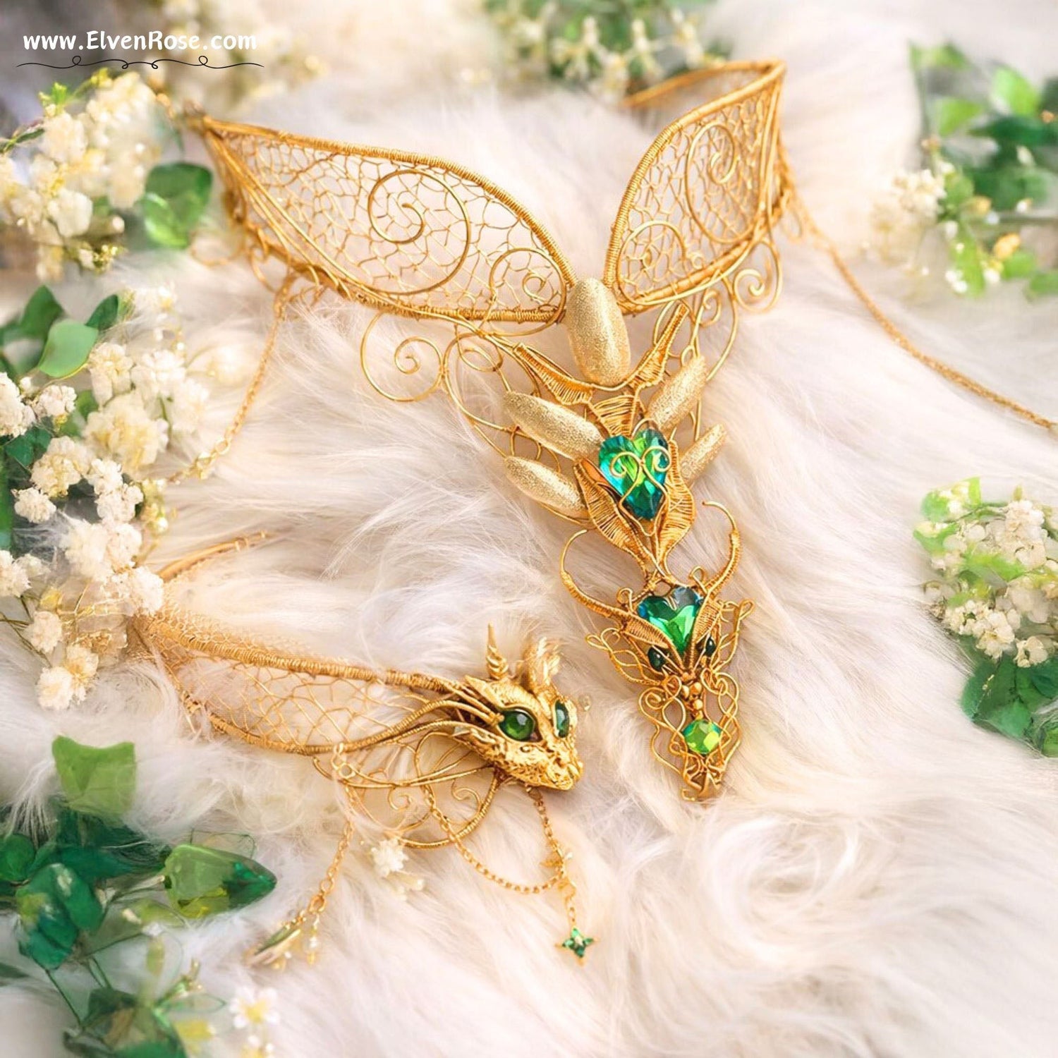 "Dragon Queen Regalia" Dragon Queen Jewelry - Elven Rose