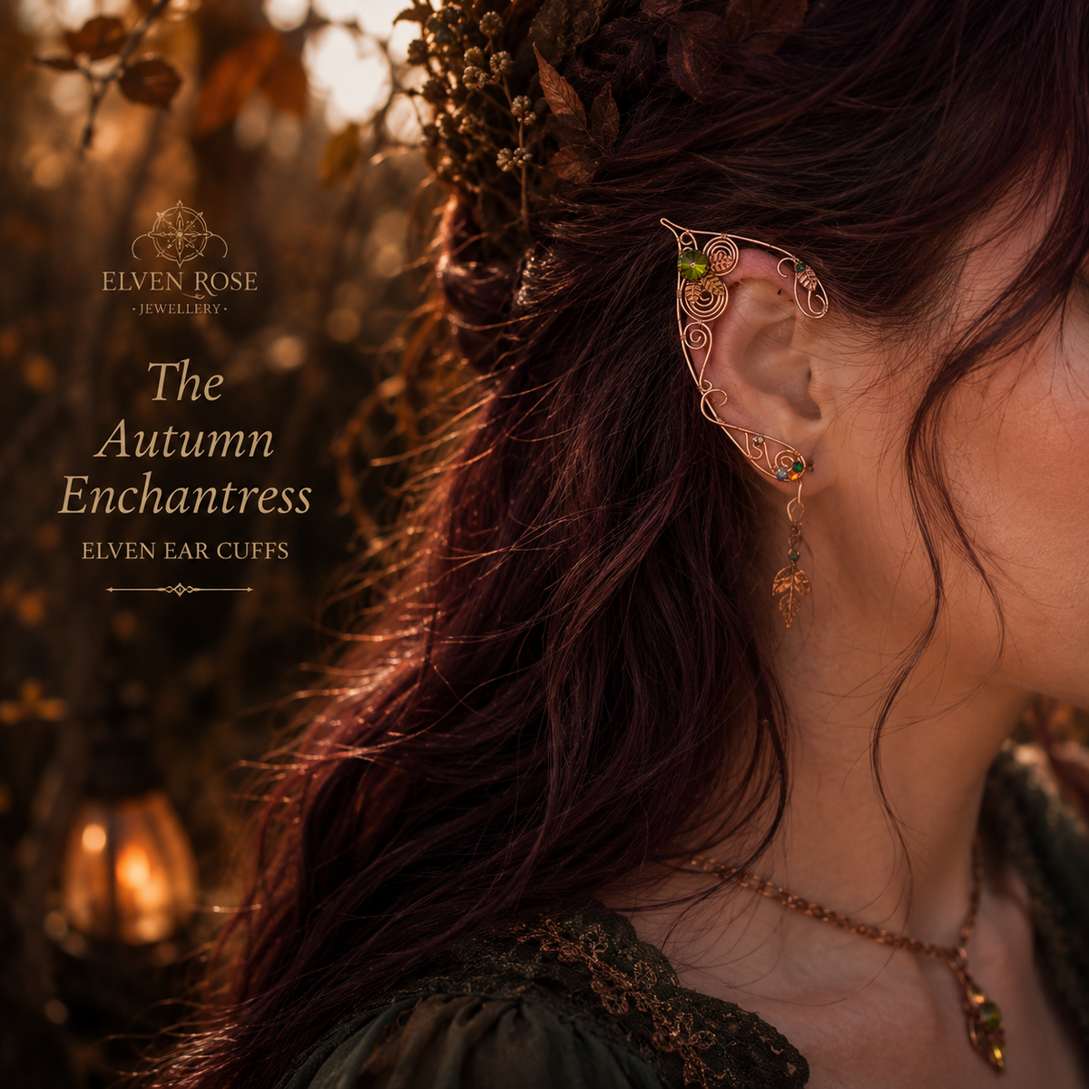The Autumn Enchantress – Elven Ear Cuffs