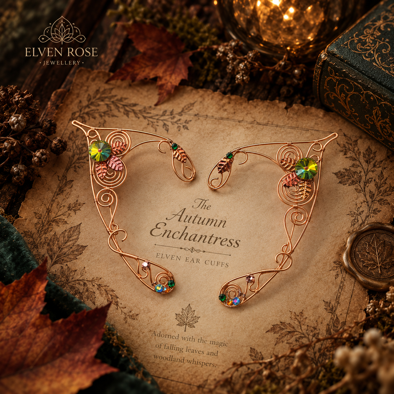 The Autumn Enchantress – Elven Ear Cuffs
