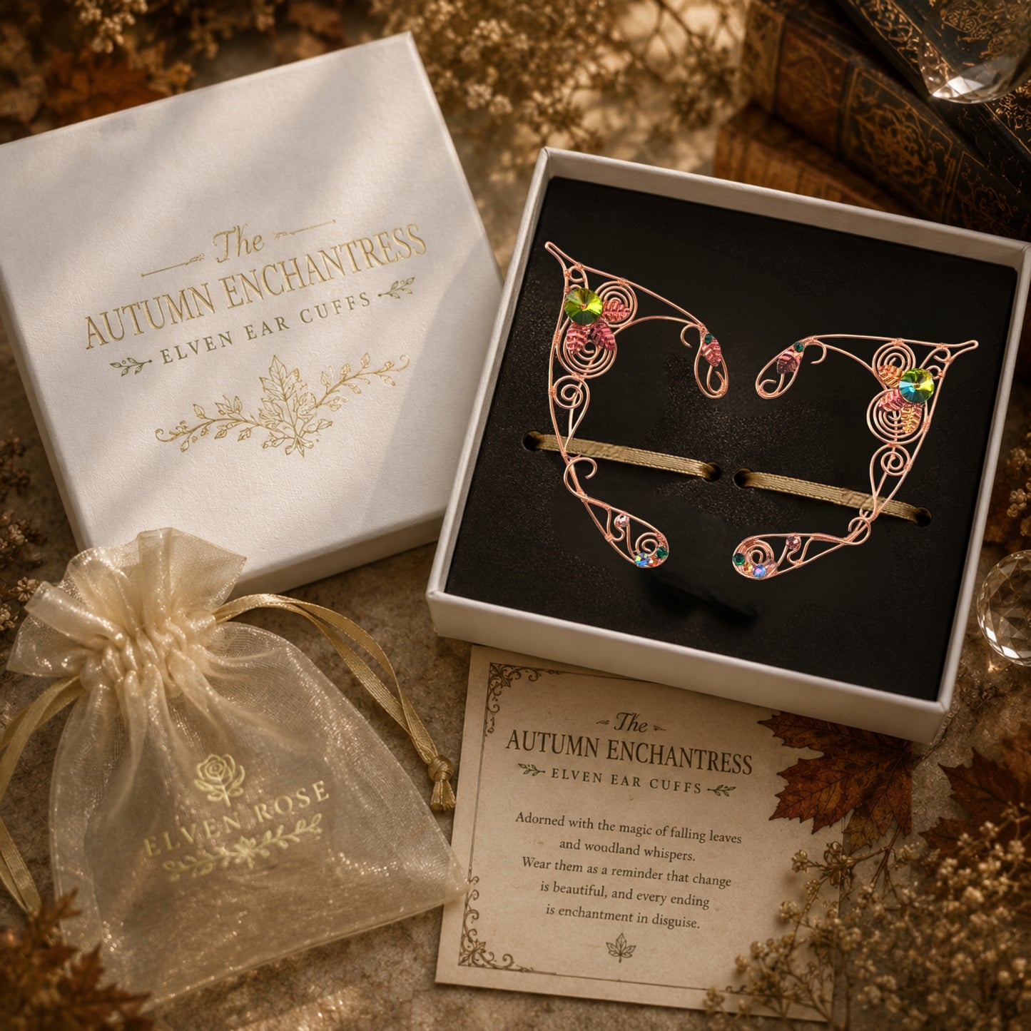 The Autumn Enchantress – Elven Ear Cuffs