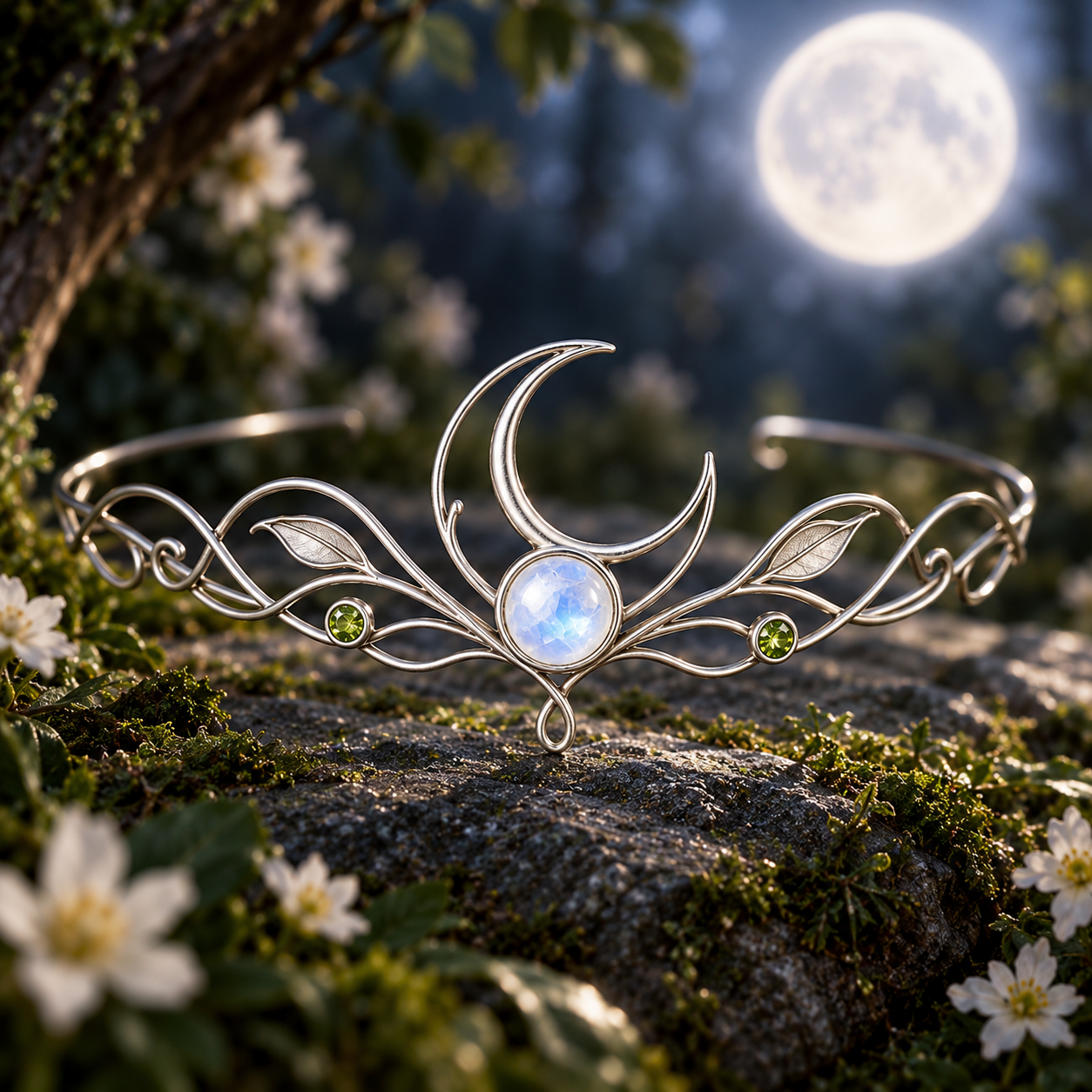 Moonlit Bough Tiara