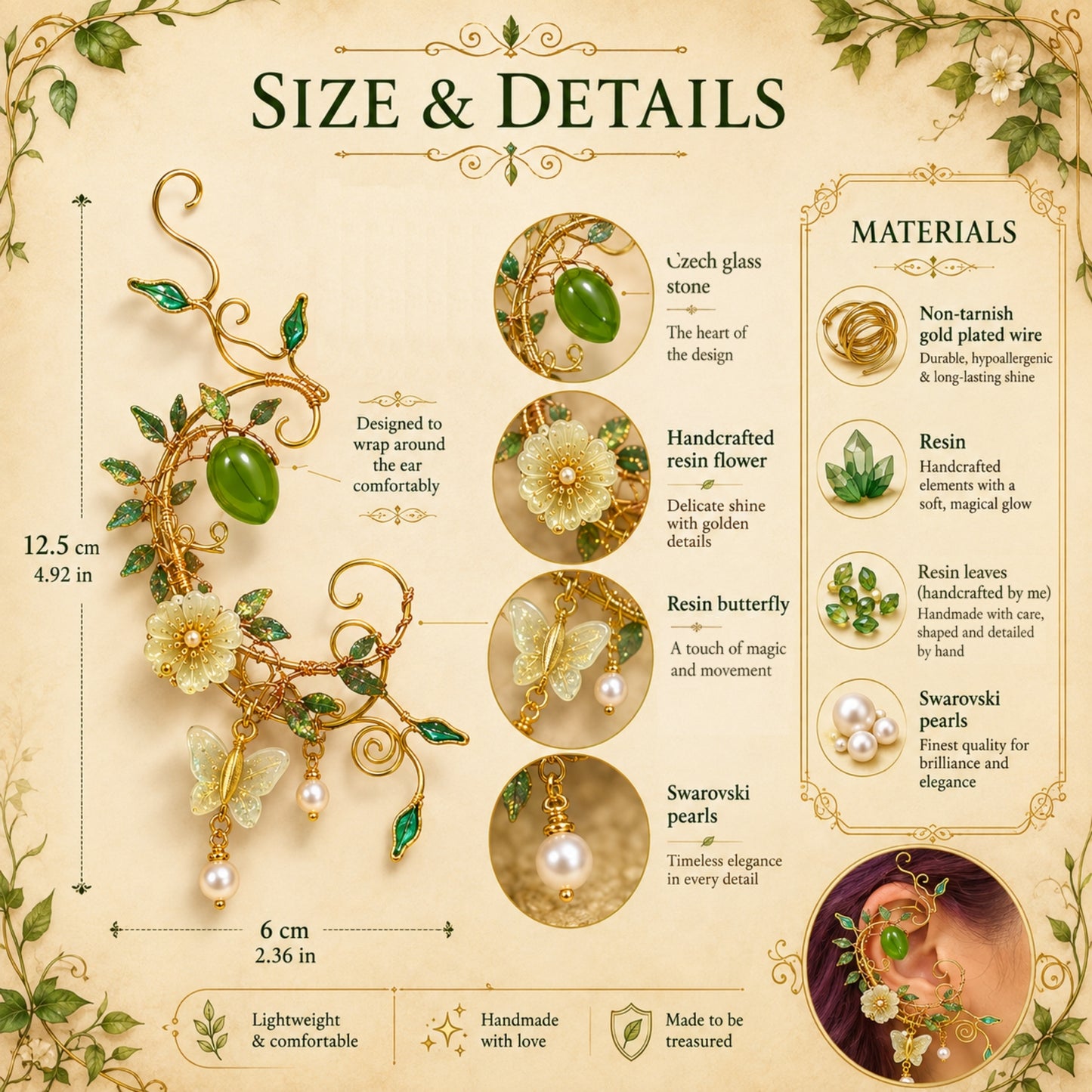 Enchanted Garden Ear Cuff