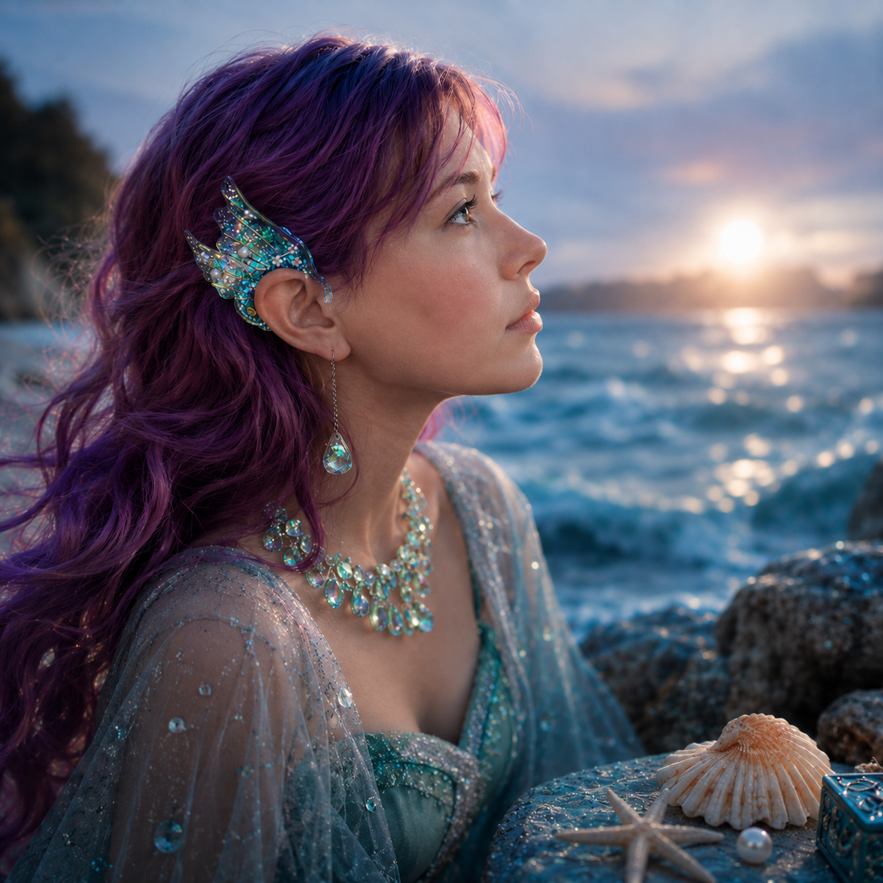 "Ocean Whisper Fairy Ears" Mermaid Ear Jewelry