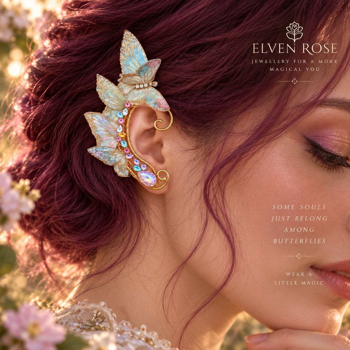 Whispering Wings Butterfly Ear Cuffs