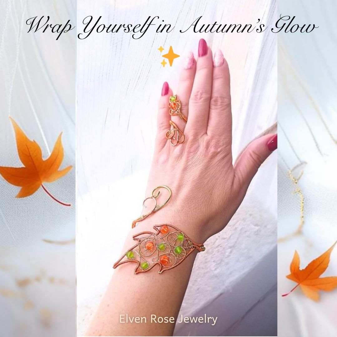 Autumn’s Embrace Jewelry Set - Elven Rose