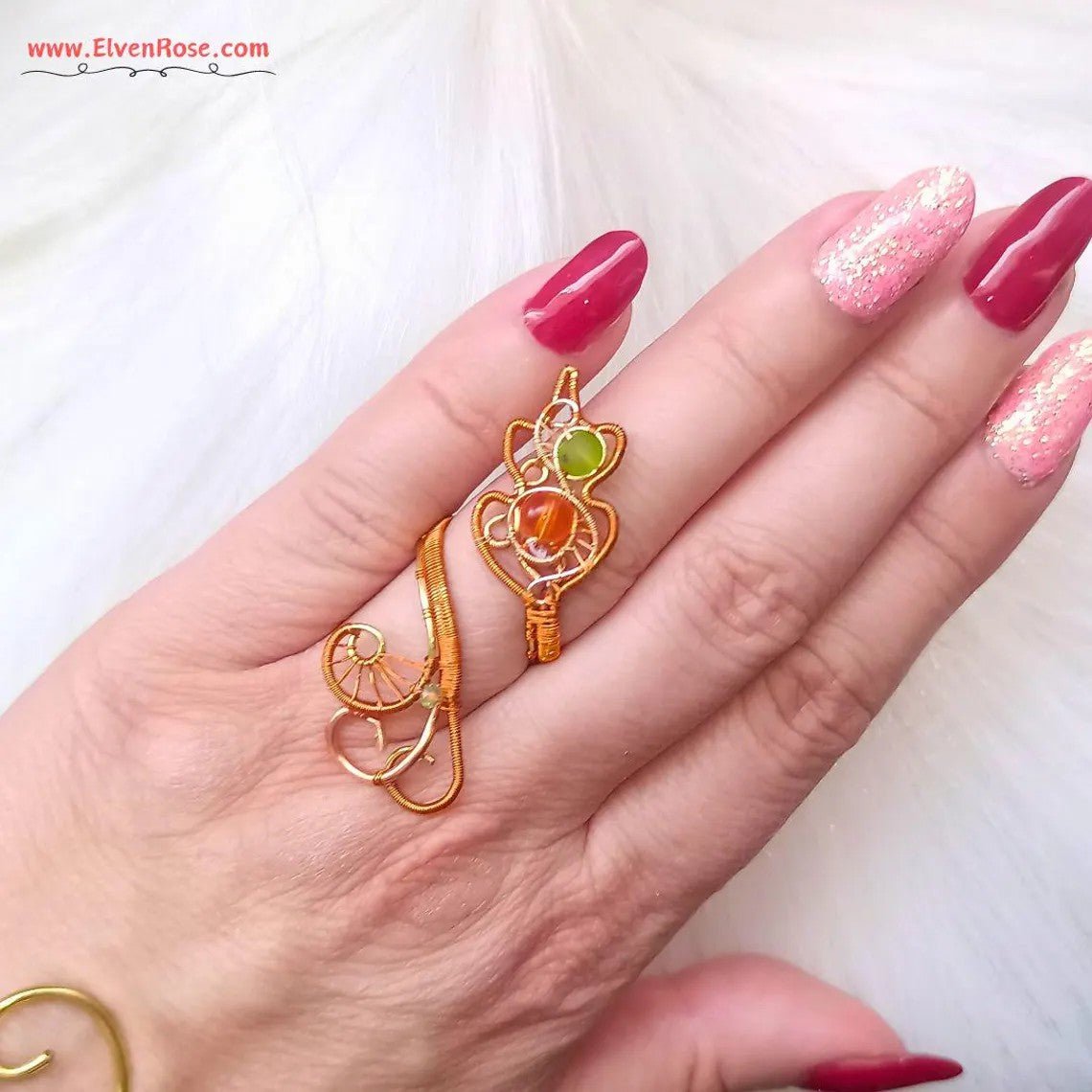 Autumn’s Embrace Jewelry Set - Elven Rose