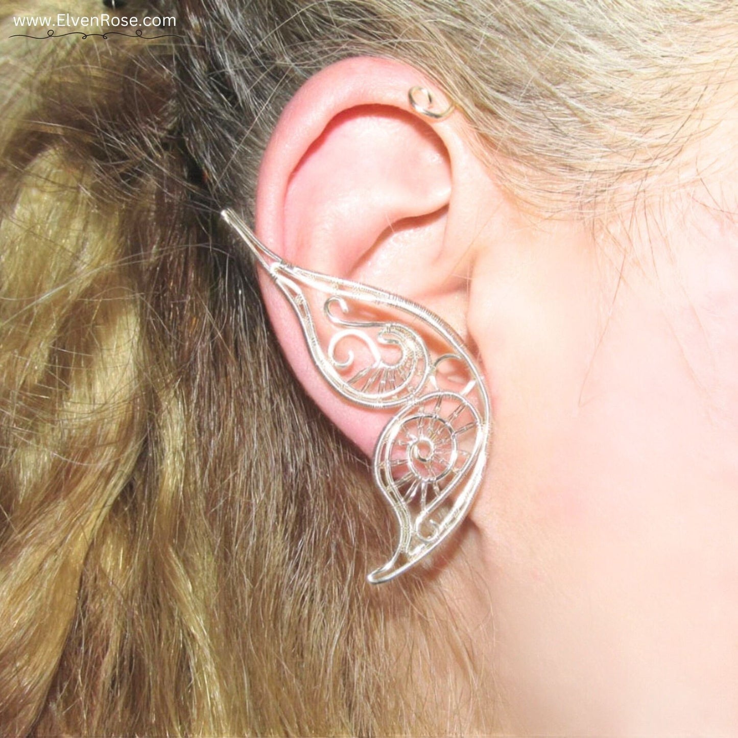 Butterfly Ear Wrap Earring - Elven Rose