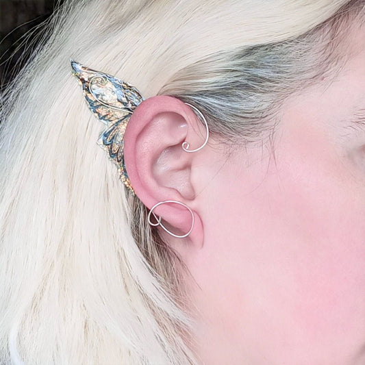 Butterfly Kisses Ear Wrap Earrings - Elven Rose