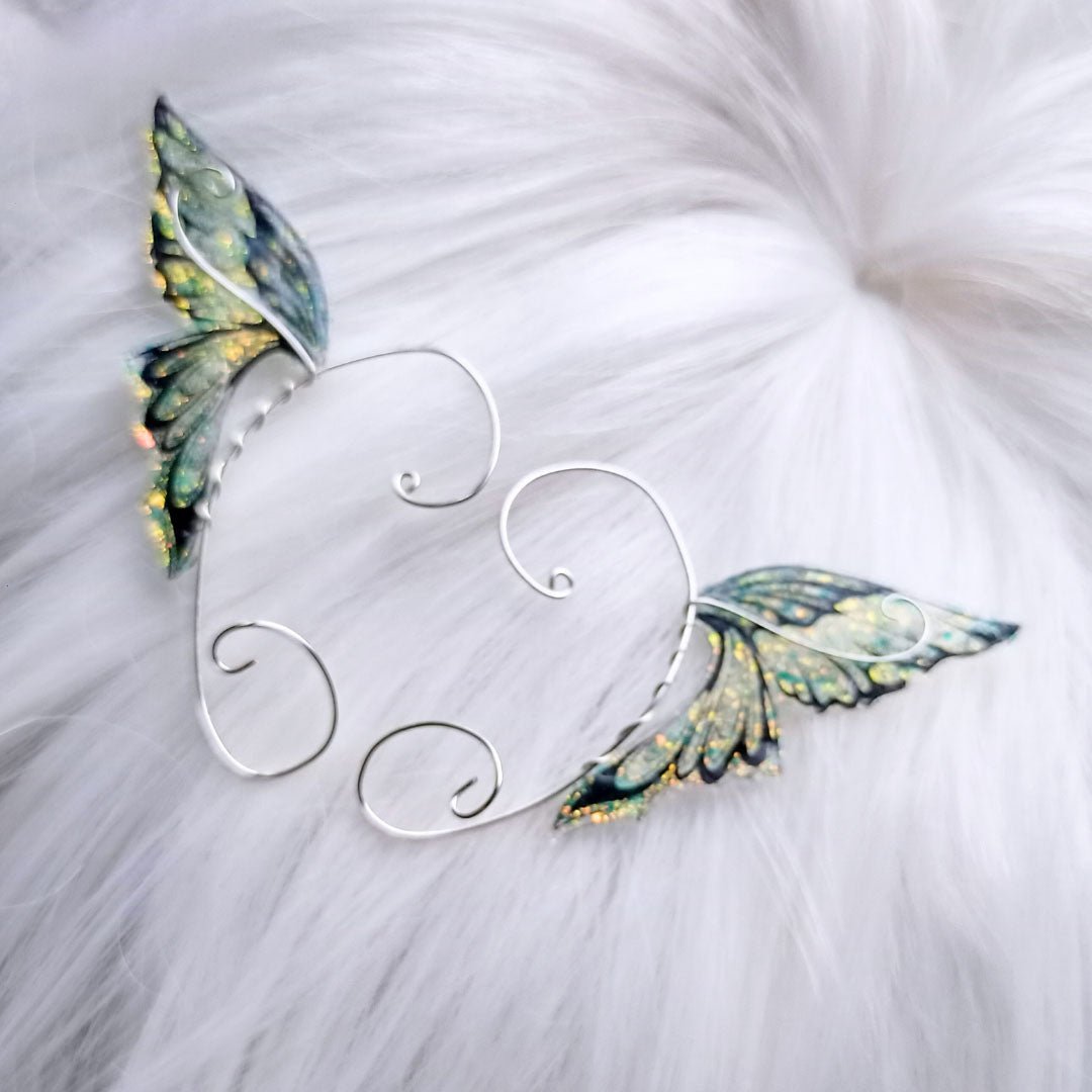 Butterfly Kisses Ear Wrap Earrings - Elven Rose