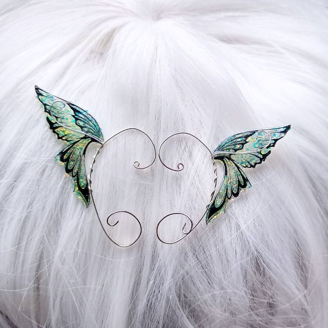 Butterfly Kisses Ear Wrap Earrings - Elven Rose