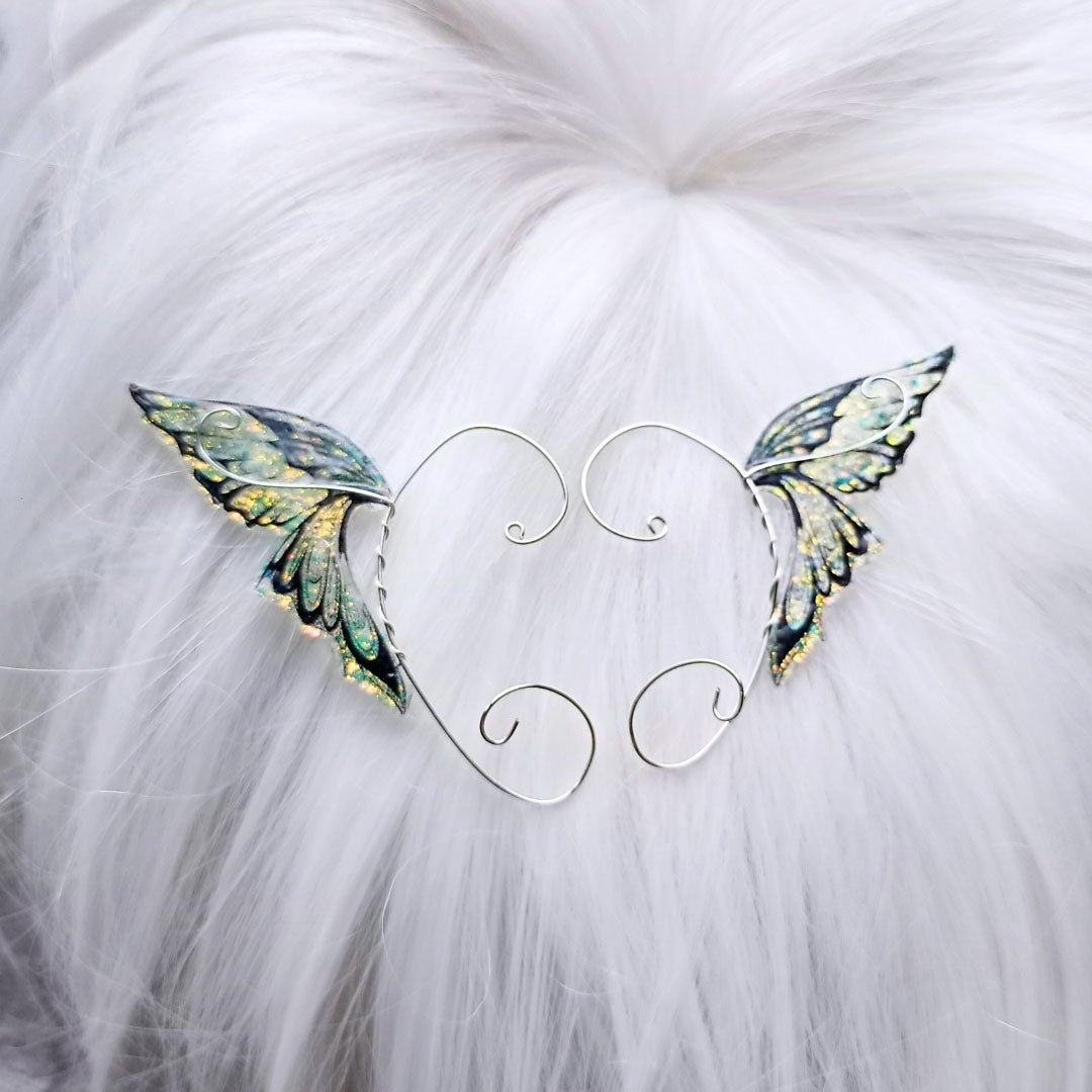 Butterfly Kisses Ear Wrap Earrings - Elven Rose