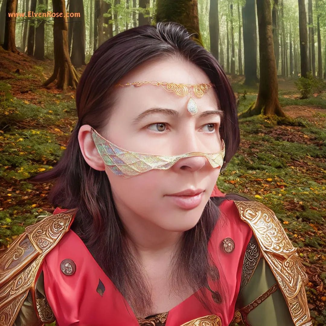 Celestial Glow Mask and Headband Set - Elven Rose
