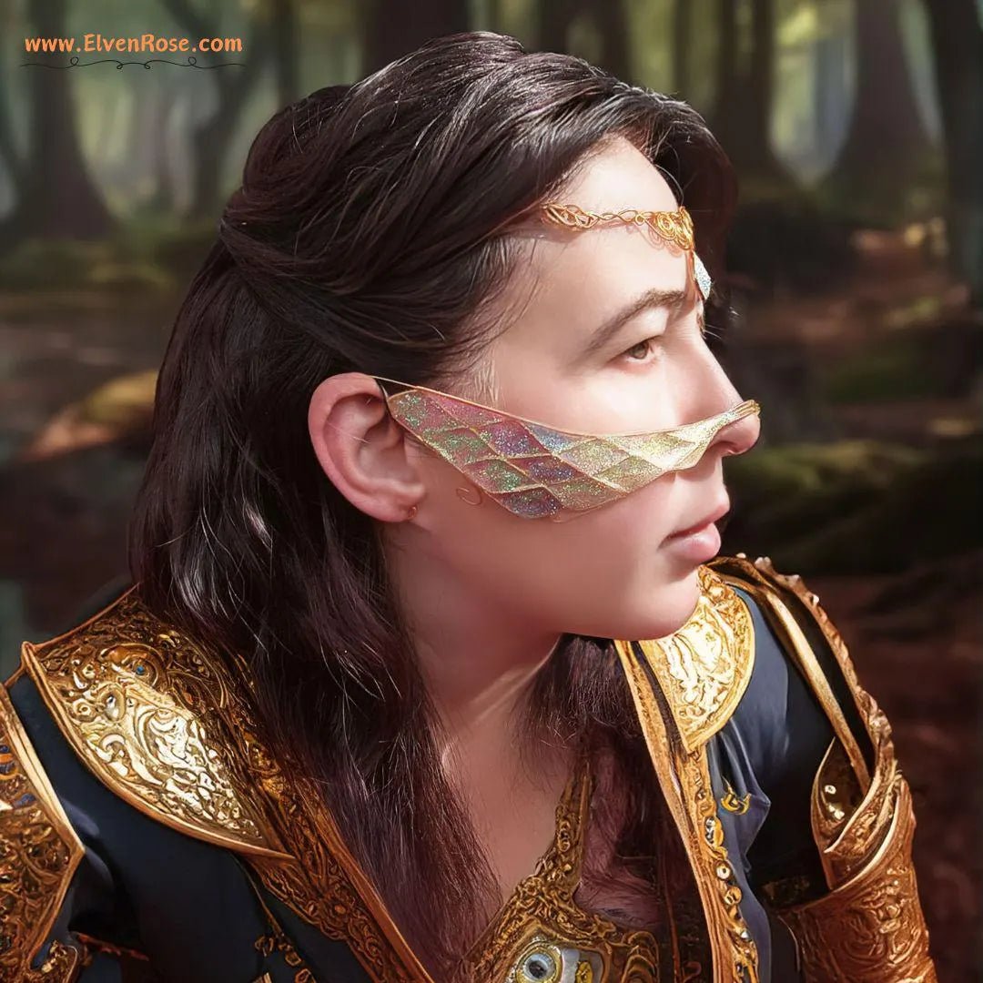 Celestial Glow Mask and Headband Set - Elven Rose