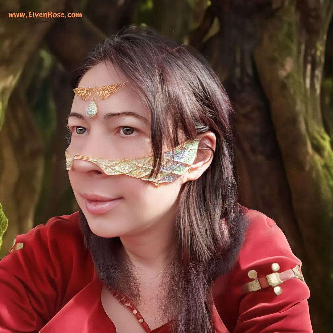 Celestial Glow Mask and Headband Set - Elven Rose