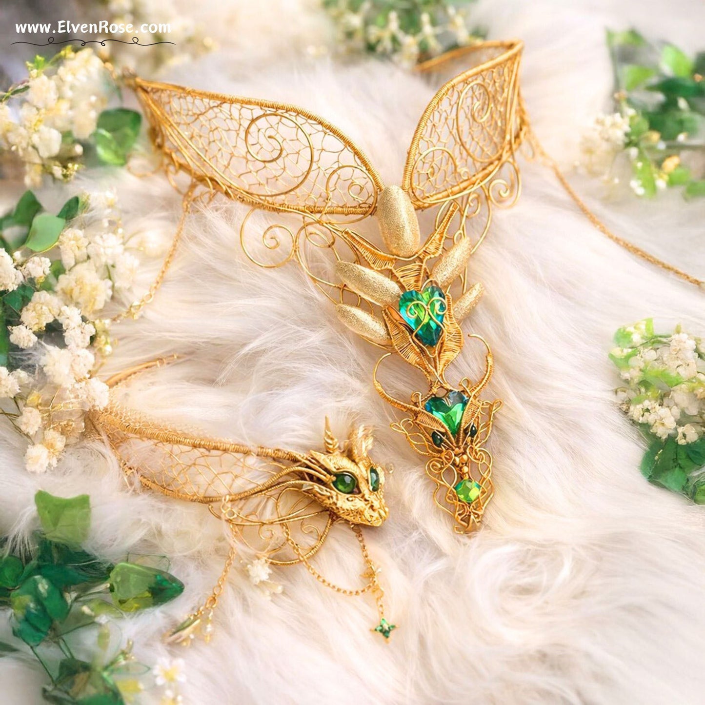 "Dragon Queen Regalia" Dragon Queen Jewelry - Elven Rose