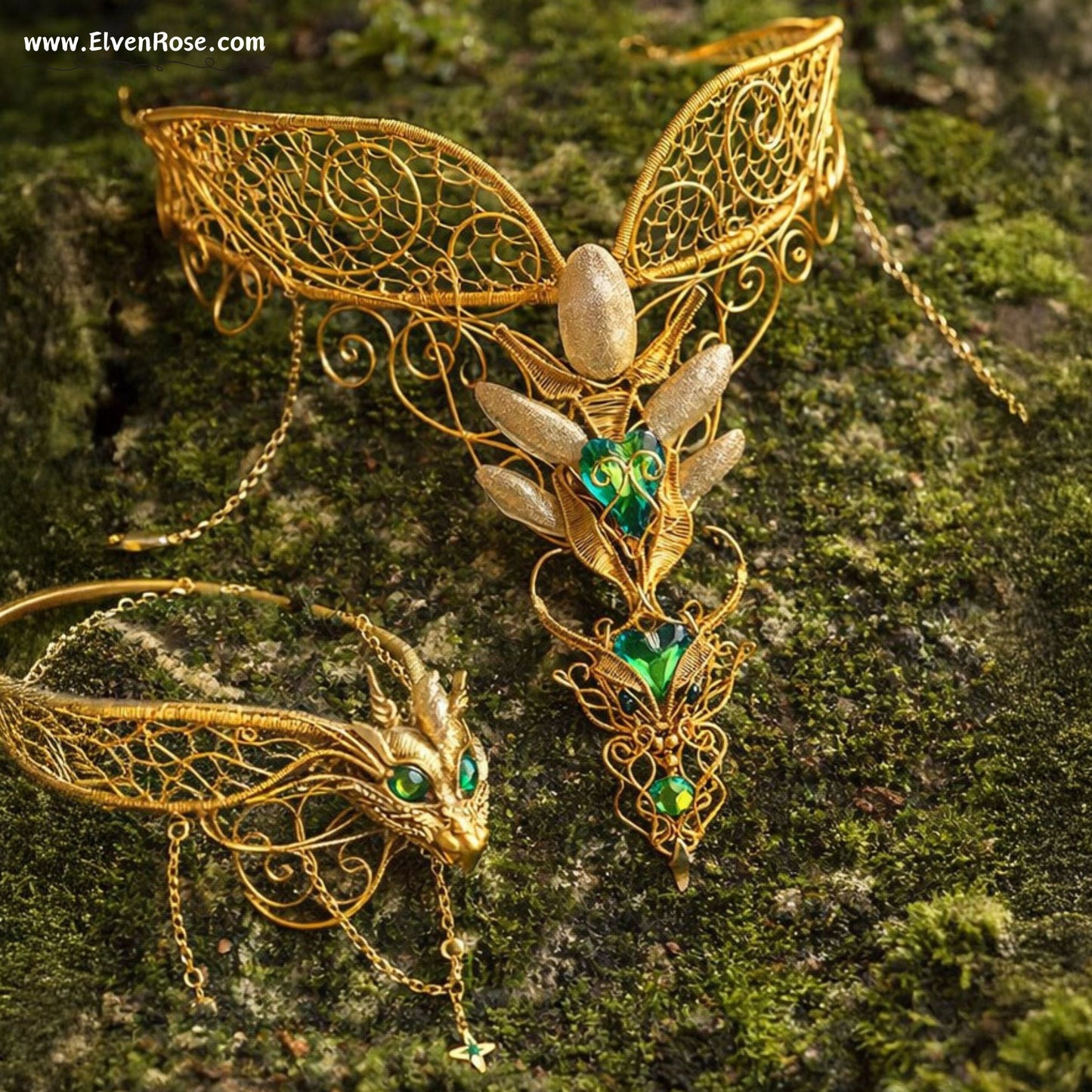 "Dragon Queen Regalia" Dragon Queen Jewelry - Elven Rose