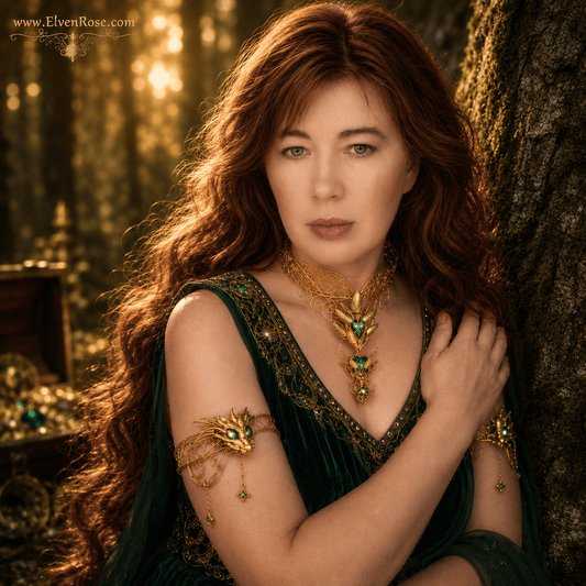 Dragon Queen Regalia – Fantasy Jewelry for Queens and Dragon Riders - Elven Rose