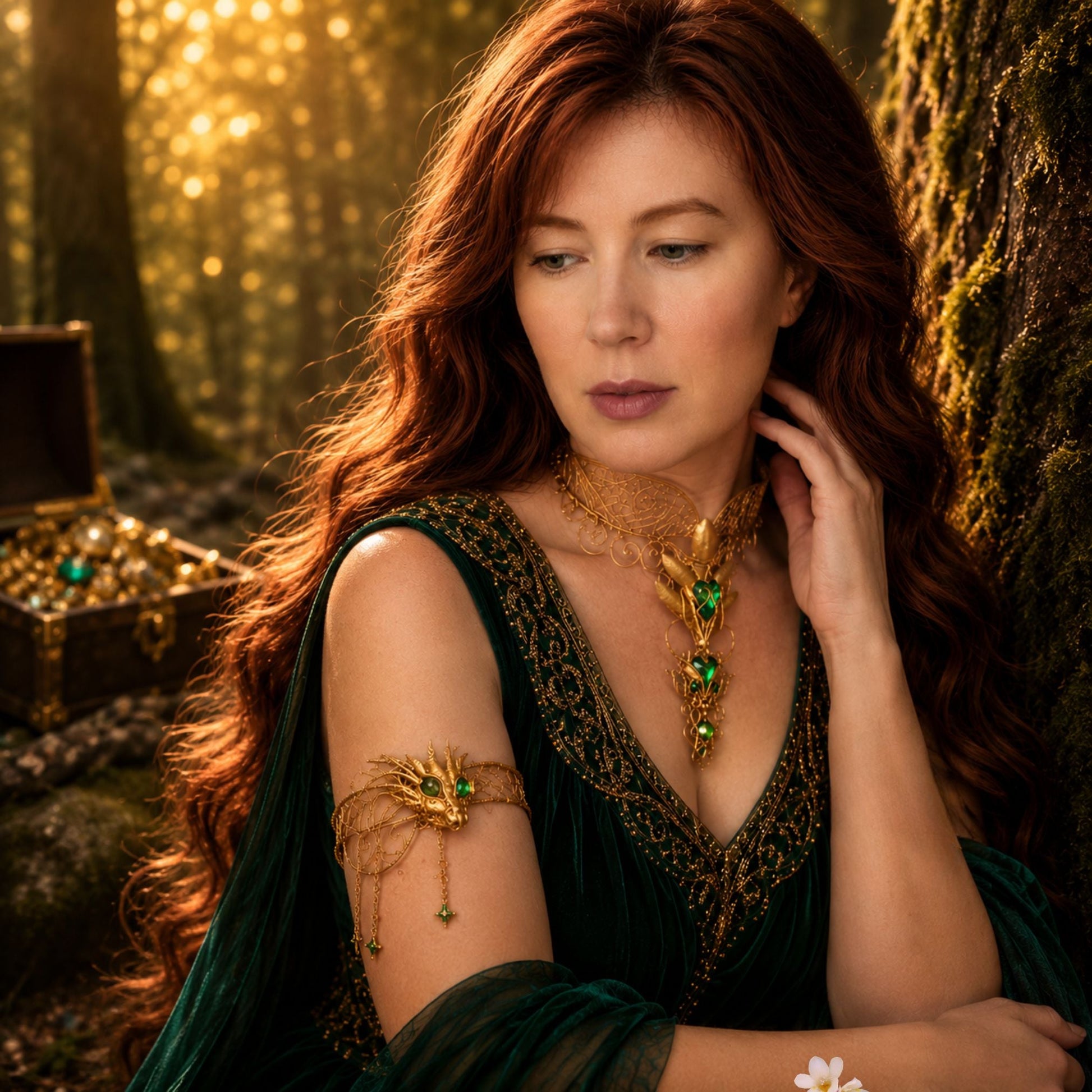 Dragon Queen Regalia – Fantasy Jewelry for Queens and Dragon Riders - Elven Rose