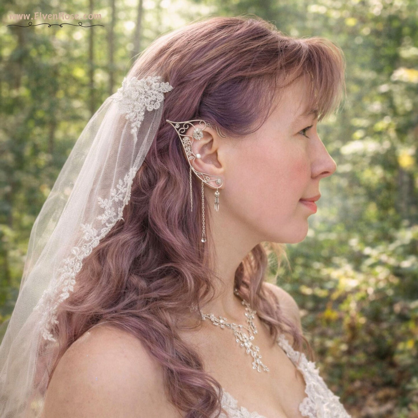 Elven Bride Elf Ears - Elven Rose