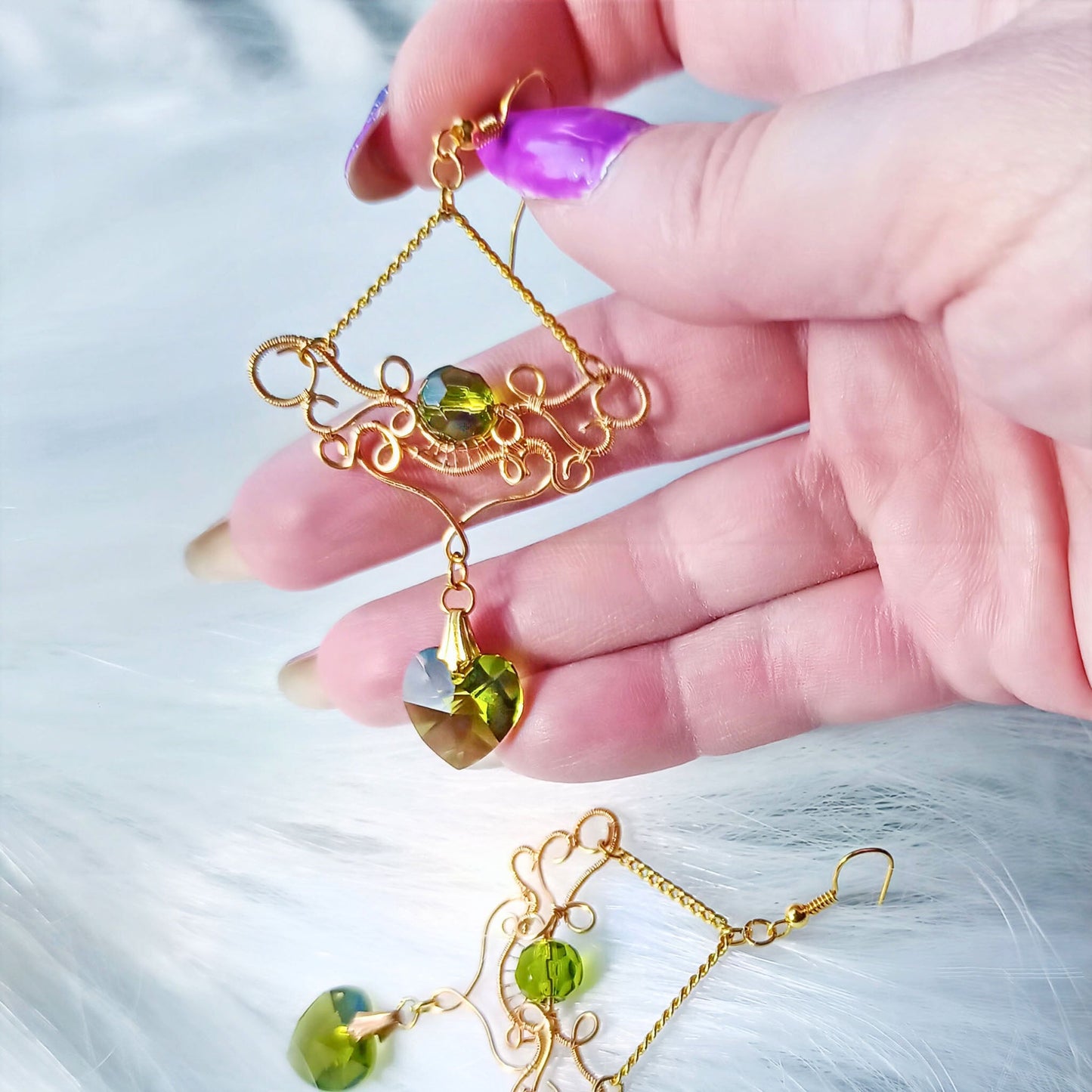 Elven Chandelier Earrings - Elven Rose