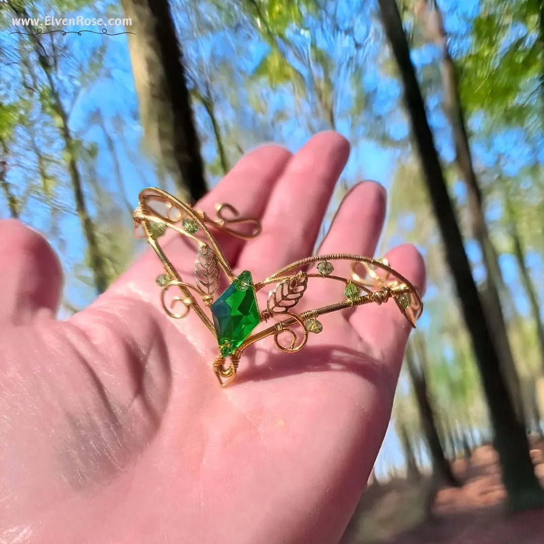 "Forest Heart Elf Cuff" Elven Forest Bracelet - Elven Rose