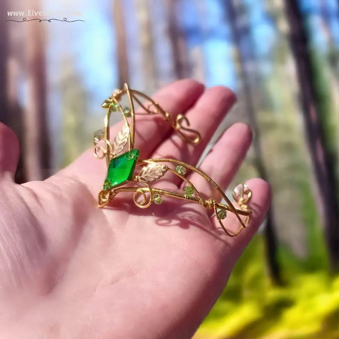 "Forest Heart Elf Cuff" Elven Forest Bracelet - Elven Rose