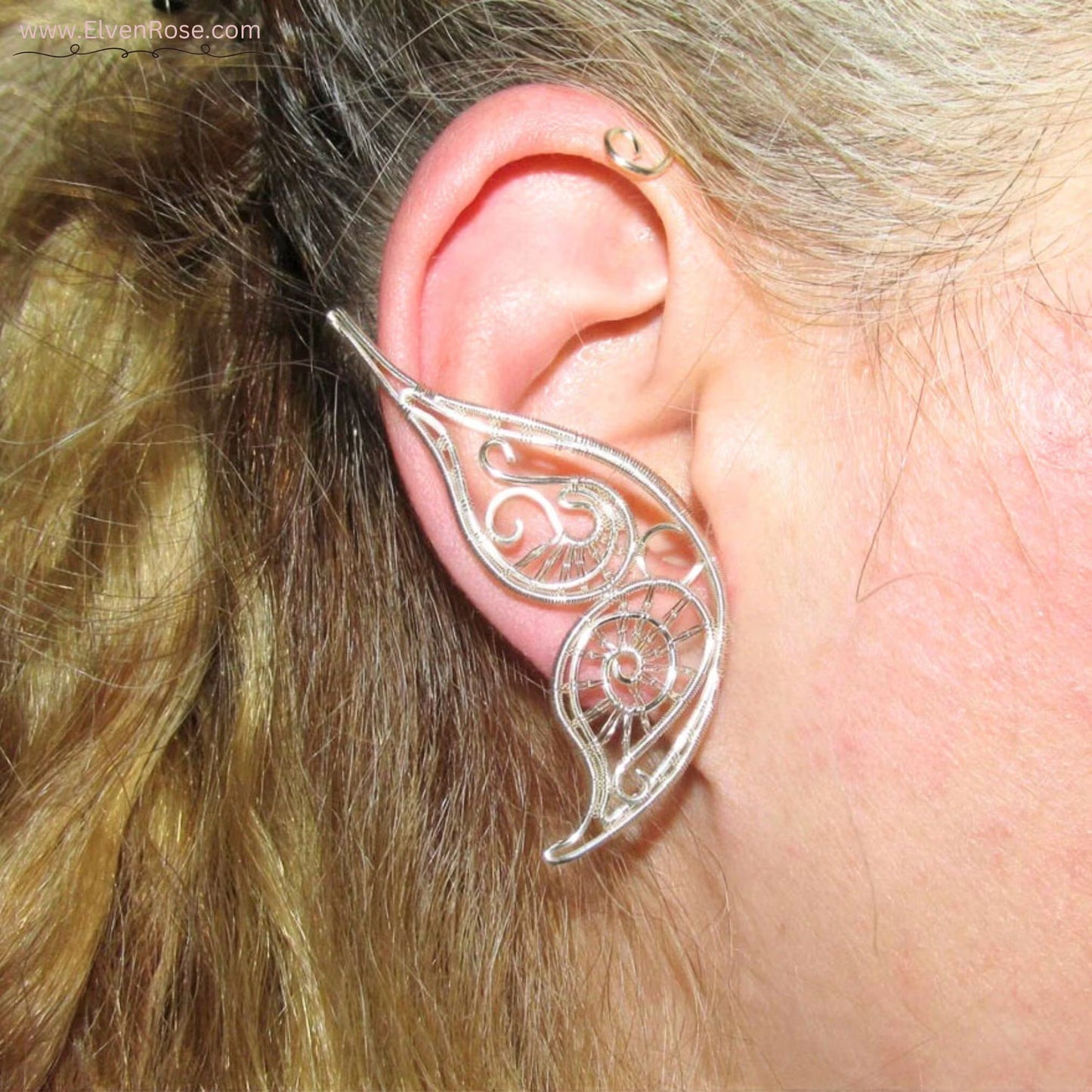 Butterfly Ear Wrap Earring - Elven Rose