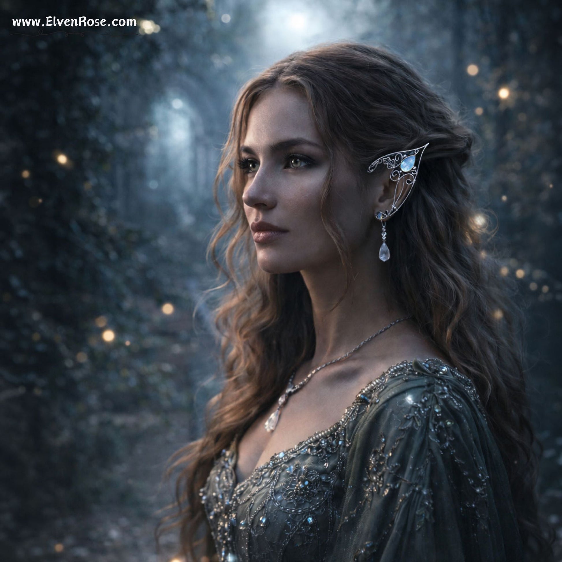 Lady of Light Elf Ears - Elven Rose