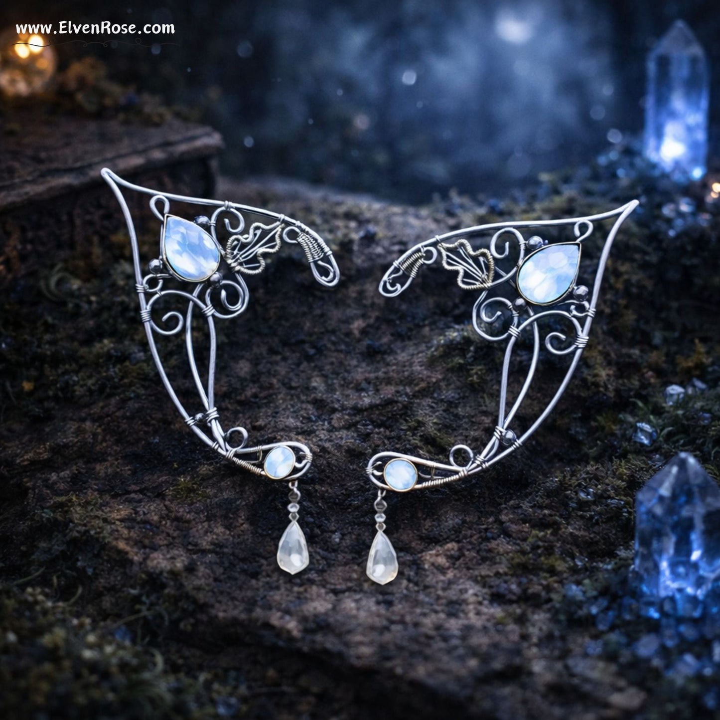 Lady of Light Elf Ears - Elven Rose