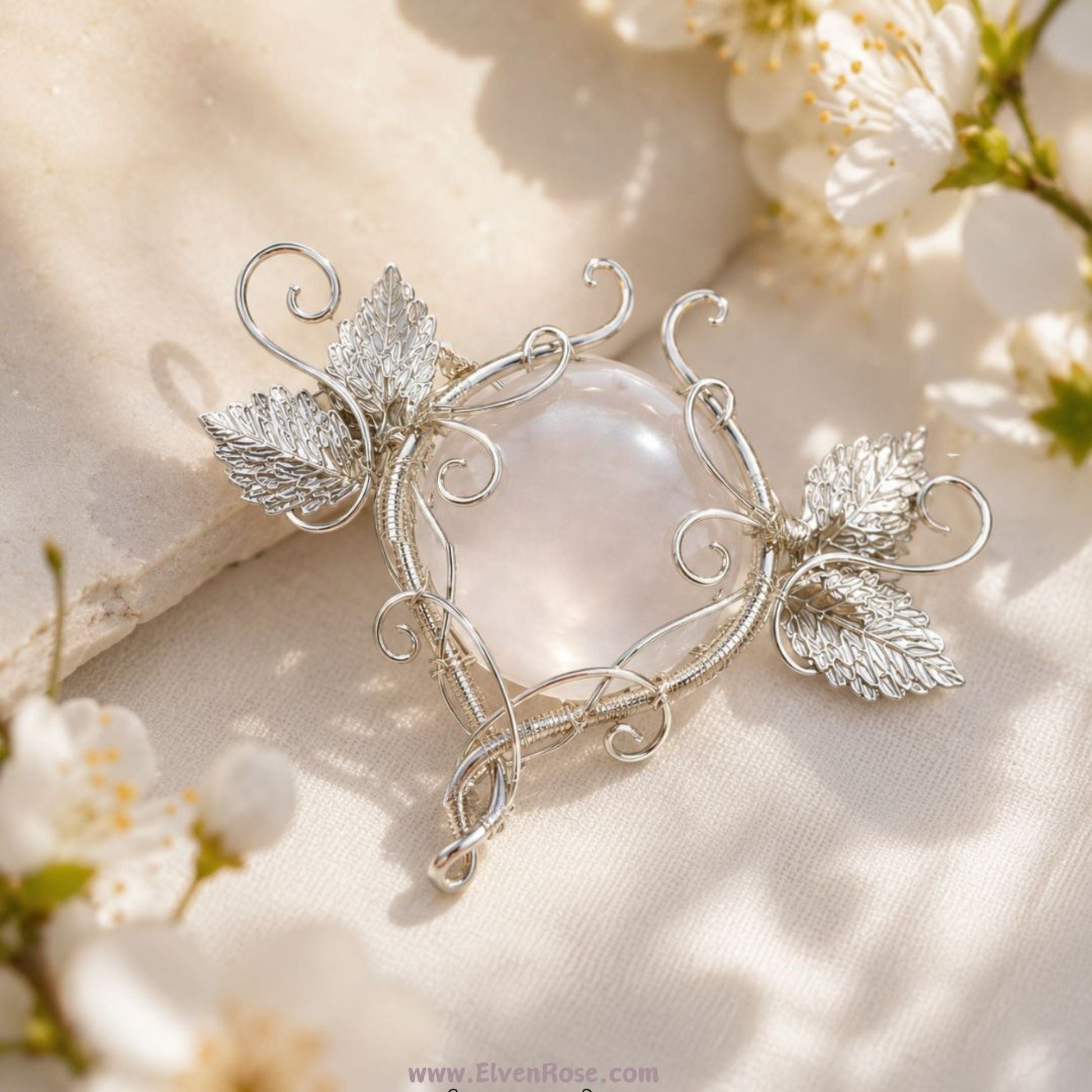 Lady of Light – Elven Brooch - Elven Rose