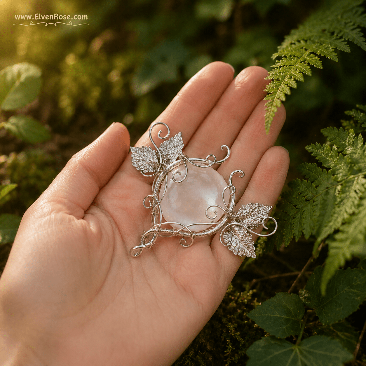 Lady of Light – Elven Brooch - Elven Rose