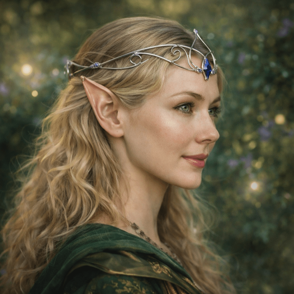 "Magic Soul" Fantasy Crystal Tiara - Elven Rose