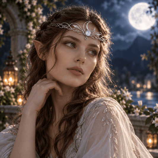 Moonlit Bough Tiara - Elven Rose