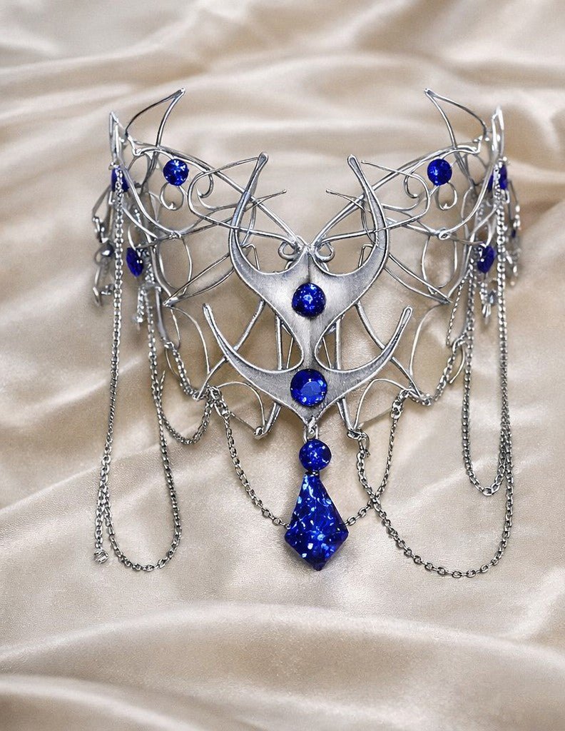 "Moonshadow Empress" Fantasy Crown - Elven Rose