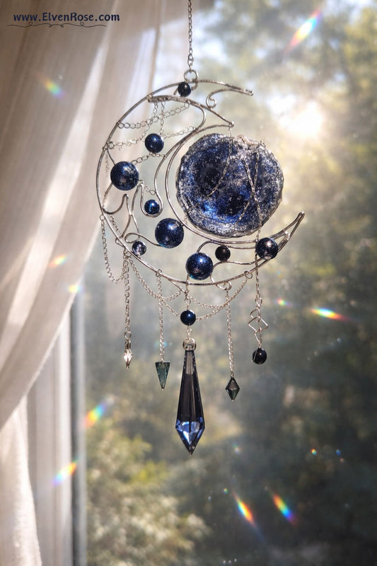 Nightveil Eclipse Suncatcher - Elven Rose