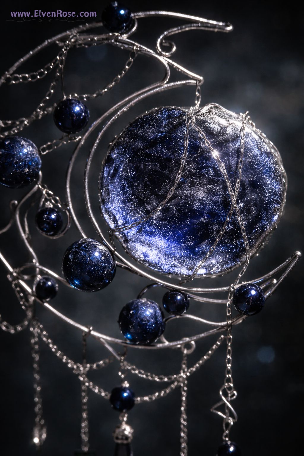 Nightveil Eclipse Suncatcher - Elven Rose