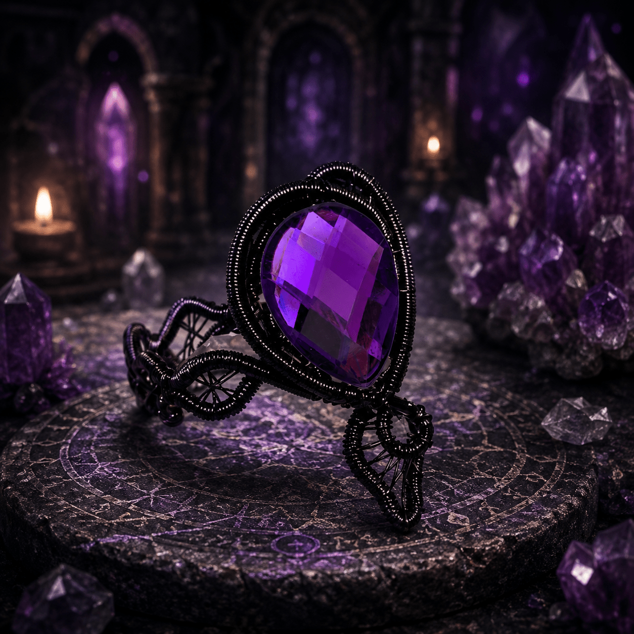 Nightweaver Ring - Elven Rose