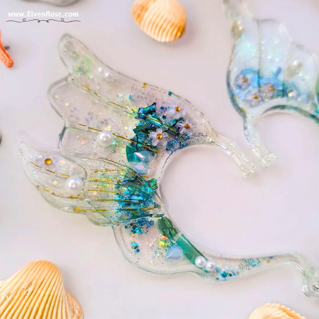 "Ocean Whisper Fairy Ears" Mermaid Ear Jewelry - Elven Rose