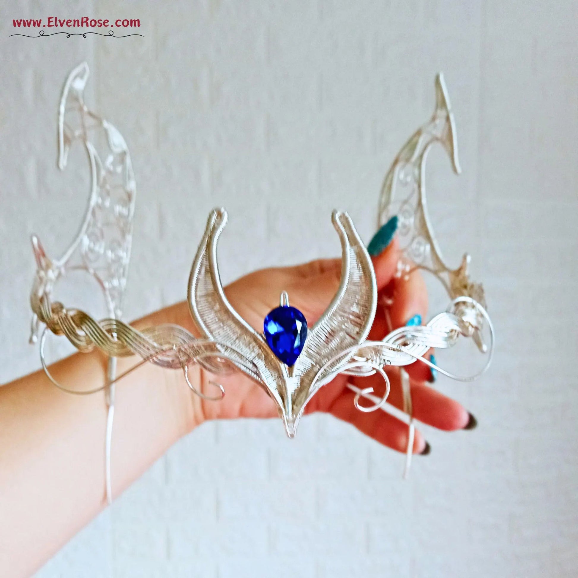 "Protector of the Realm" fantasy crown - Elven Rose