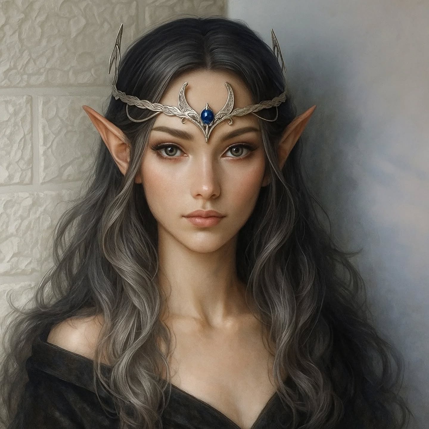 "Protector of the Realm" fantasy crown - Elven Rose