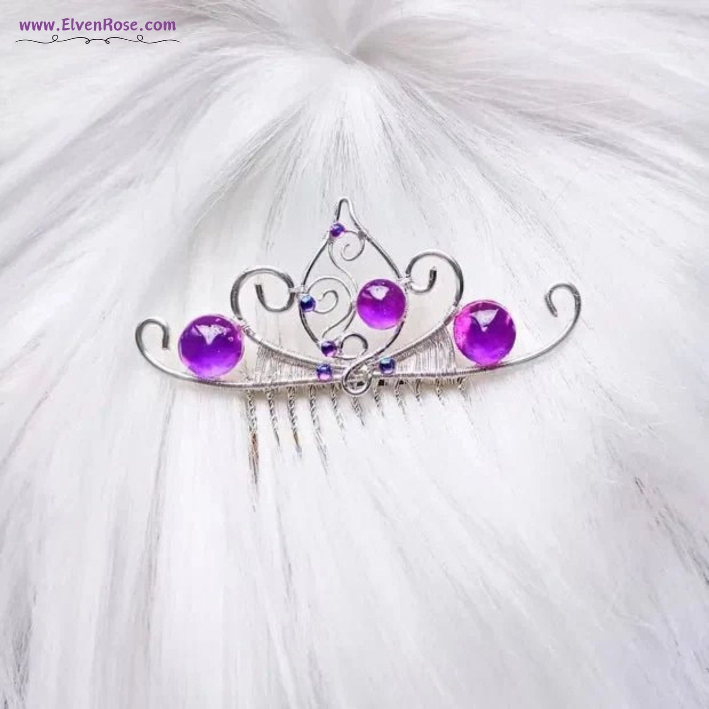Purple Dream Hair Comb | Elven Rose - Elven Rose