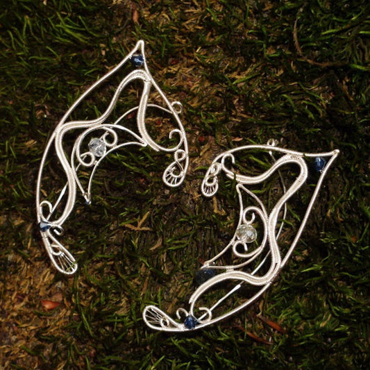 Silver Moon Elf Ears - Elven Rose